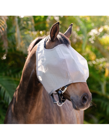 Masques anti-mouches Horseware Amigo Flymask argent-gris