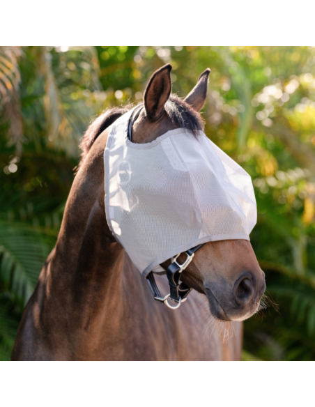 Masques anti-mouches Horseware Amigo Flymask argent-gris