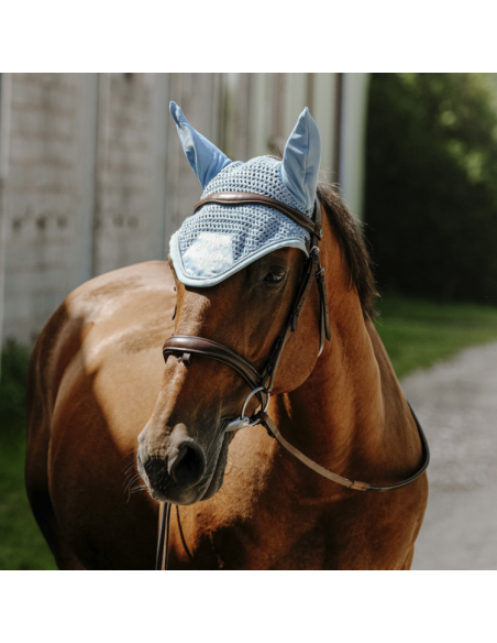 Bonnet Equithème Brocart Bleu ciel