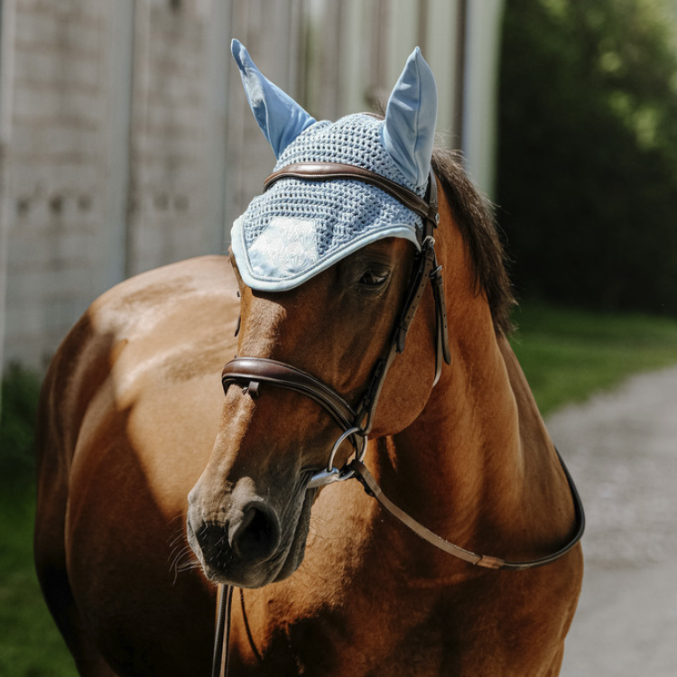 Bonnet Equithème Brocart Bleu ciel