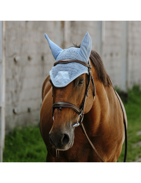 Bonnet Equithème Brocart Bleu ciel