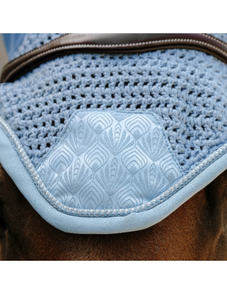 Bonnet Equithème Brocart Bleu ciel