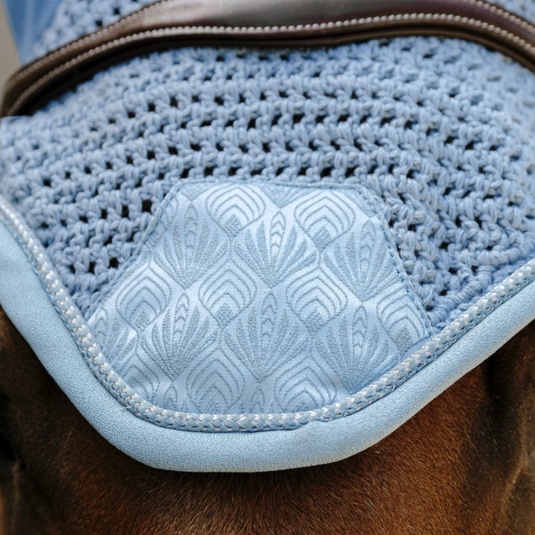 Bonnet Equithème Brocart Bleu ciel