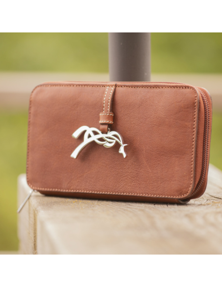 Porte-Feuille Pénélope Vittoria Cognac