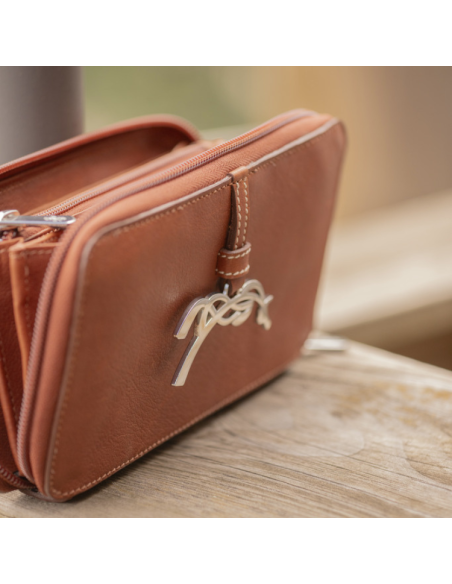 Porte-Feuille Pénélope Vittoria Cognac