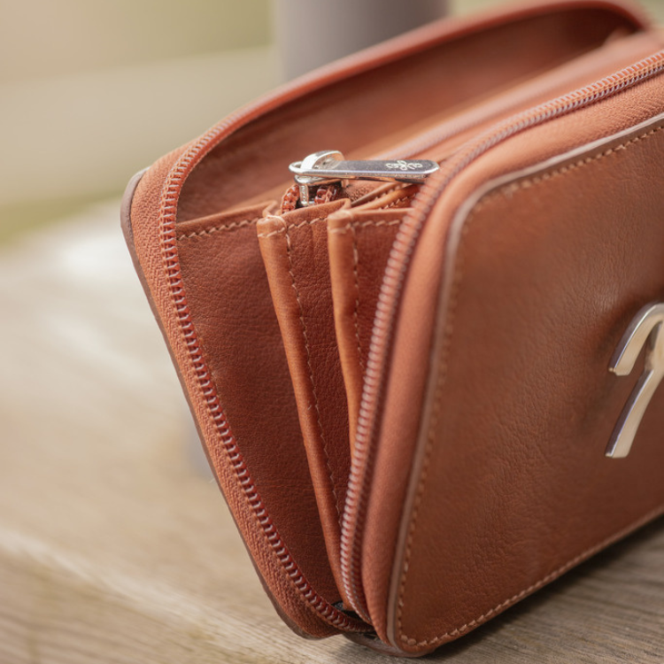 Porte-Feuille Pénélope Vittoria Cognac