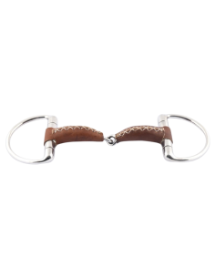 Jump'In Leather Covered Eggbutt Bit