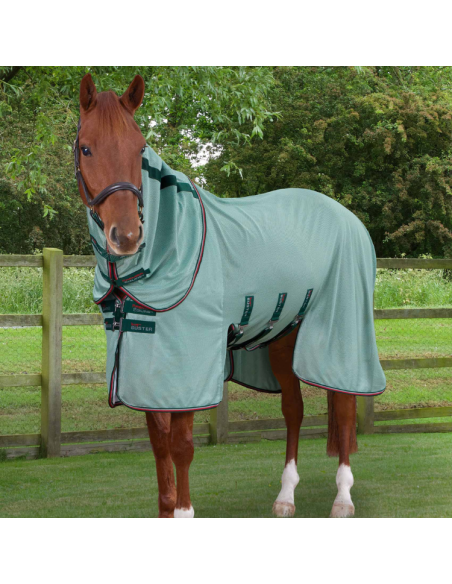 Couverture Anti-Mouches Premier Equine Bug Buster Vert menthe