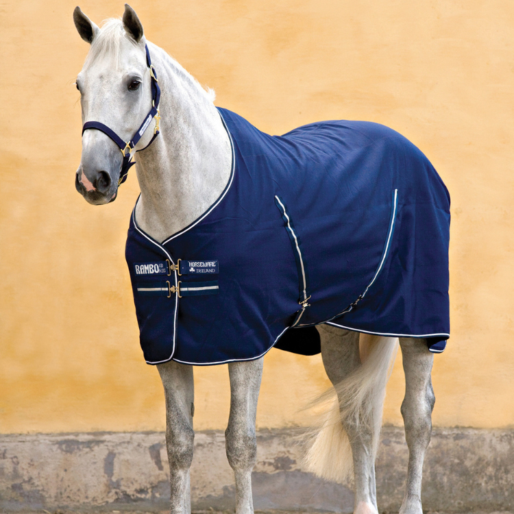 Chemise Horseware Rambo Stable Sheet Marine/argent