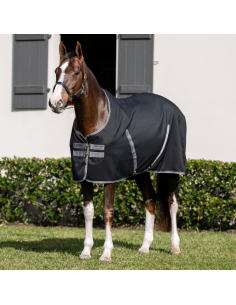Chemise Horseware Rambo Stable Sheet Noir/gris orage/argent