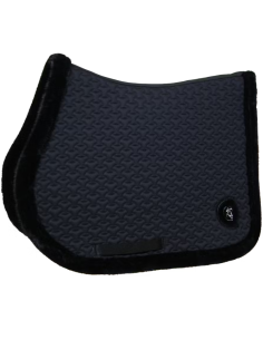 Tapis De Selle Kentucky Fake Fur Jumping Noir