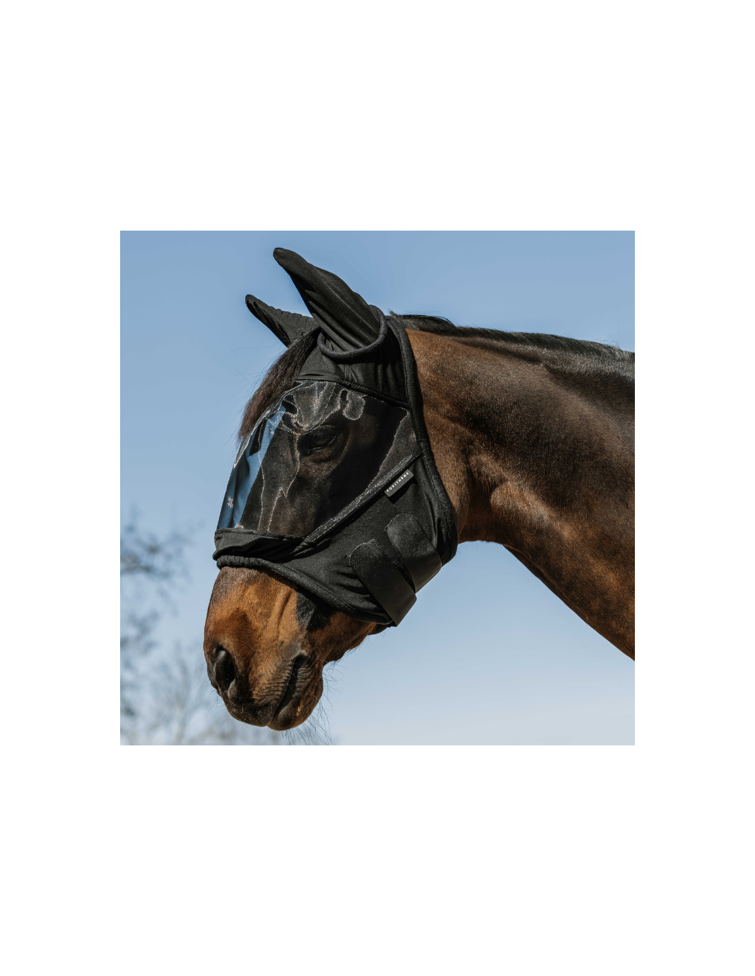 Masque Anti-mouches Pour Cheval SMFUSMFU - Taille L - Rose - Doux Et Durable