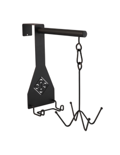 Crochet Porte-Bridons Kentucky 4 Branches NOIR