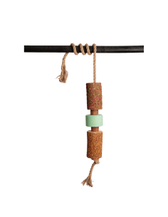 Grooming Deluxe Relaxing Wooden Toy With Salt Stone