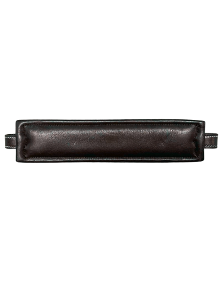 Hackamore Jump'In Nez Rectangle Cuir Branches Courtes Plates Havane