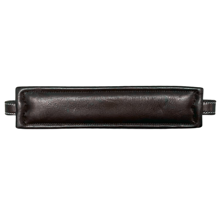 Hackamore Jump'In Nez Rectangle Cuir Petites Branches Poney Havane