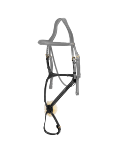 Muserolle Croisée Dy'on Tressée Noir