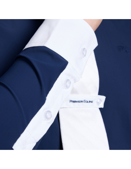Chemise De Concours Premier Equine Andate Marine