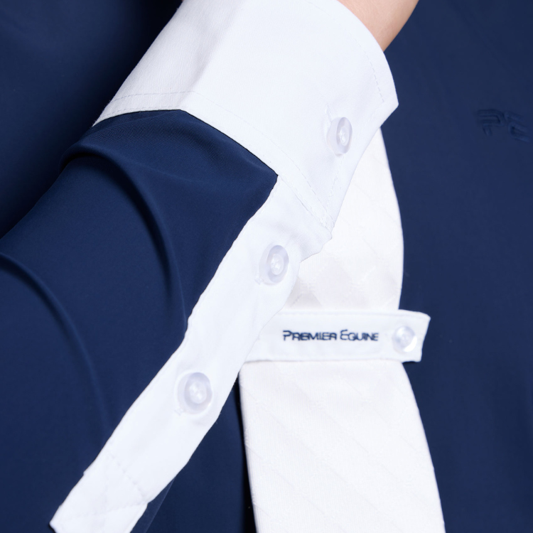 Chemise De Concours Premier Equine Andate Marine