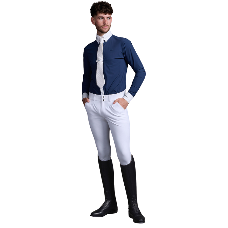 Chemise De Concours Premier Equine Andate Marine