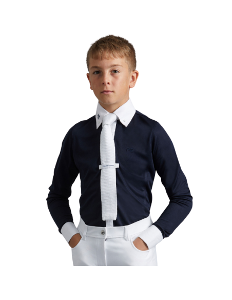 Chemise De Concours Premier Equine Mini Giulio Marine