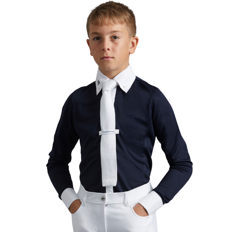 Chemise De Concours Premier Equine Mini Giulio Marine