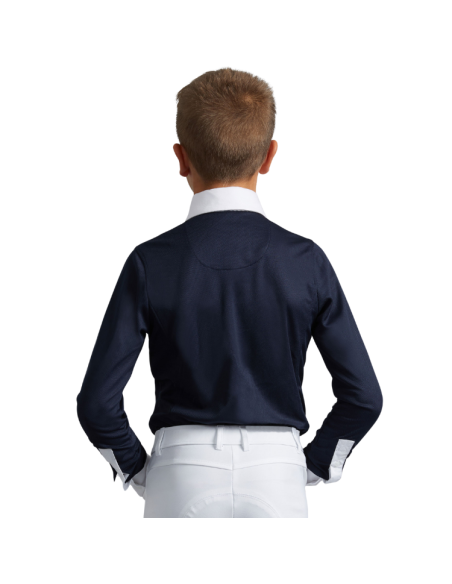 Chemise De Concours Premier Equine Mini Giulio Marine