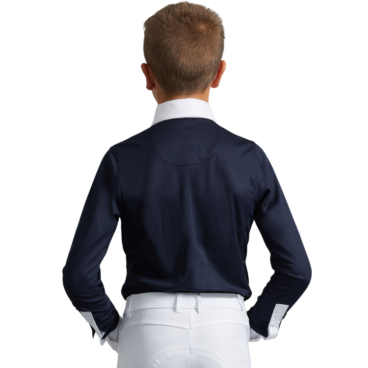 Chemise De Concours Premier Equine Mini Giulio Marine