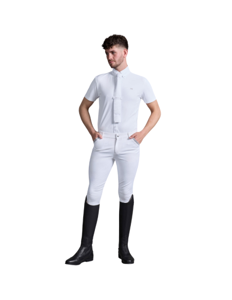 Pantalon Premier Equine Grip Genoux Barusso Marine Blanc