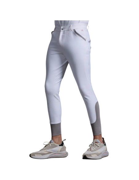Pantalon Premier Equine Grip Genoux Barusso Marine Blanc