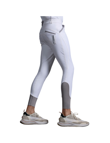 Pantalon Premier Equine Grip Genoux Barusso Marine Blanc