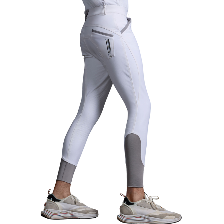 Pantalon Premier Equine Grip Genoux Barusso Marine Blanc