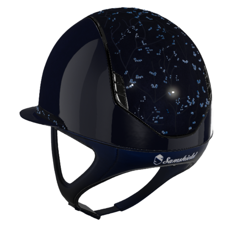 Casque Samshield 2.0 Miss Shield Glossy Modèle 57 MARINE
