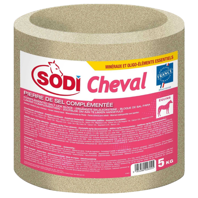 Bloc De Sel Sodi Cheval 5 kg