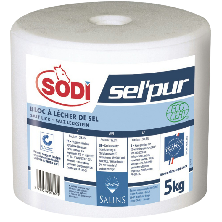 Bloc De Sel Sodi Pur 5kg