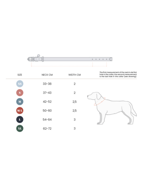 Collier Pour Chien Kentucky Soft Rubber GUIDE DES TAILLES