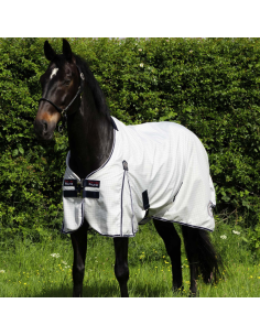 Chemise D'écurie Premier Equine Cotone Original Blanc/marine