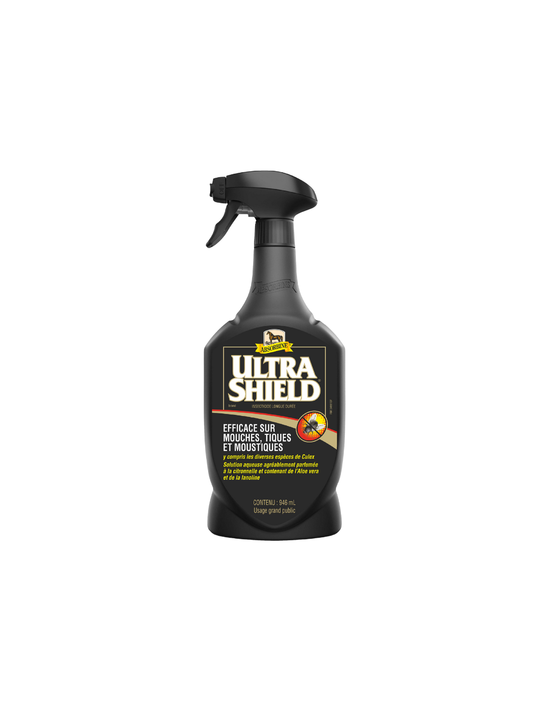 Spray Anti-mouches Et Insectes Ultra-Shield – NEUF – Protection Chevaux