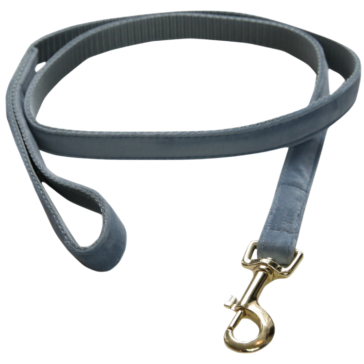 Laisse Kentucky Velvet 120cm Bleu clair