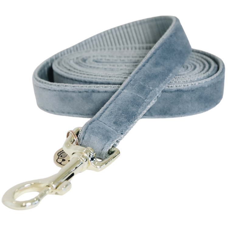 Laisse Kentucky Velvet 120cm Bleu clair
