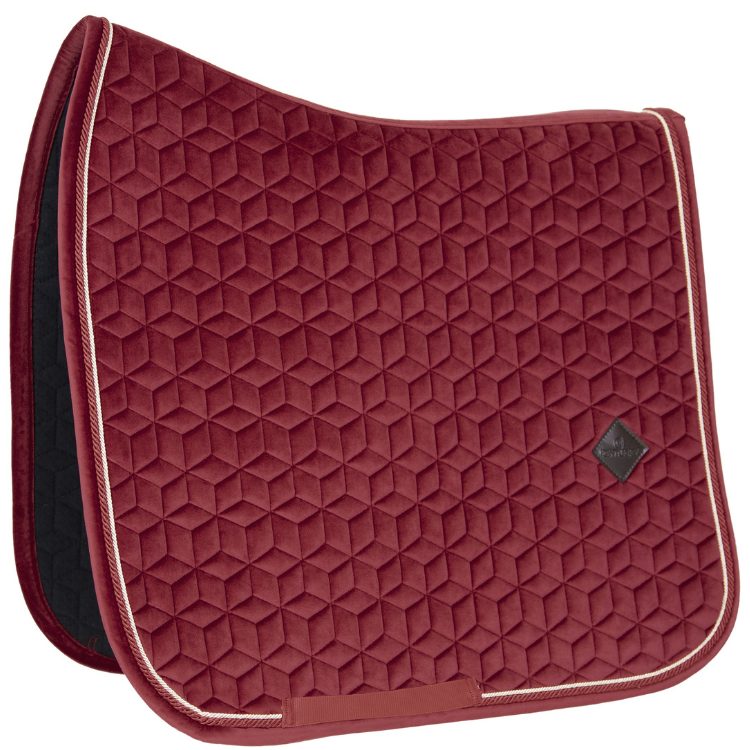 Tapis De Selle Kentucky Velvet Dressage Bordeaux