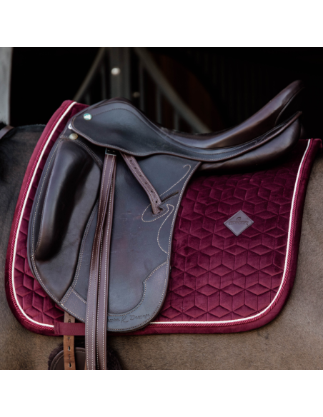 Tapis De Selle Kentucky Velvet Dressage Bordeaux