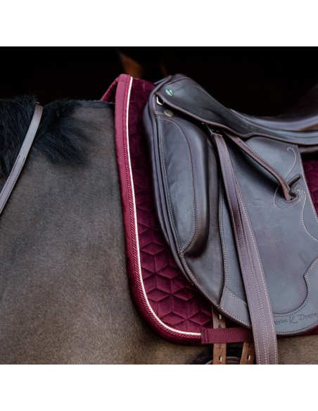 Tapis De Selle Kentucky Velvet Dressage Bordeaux