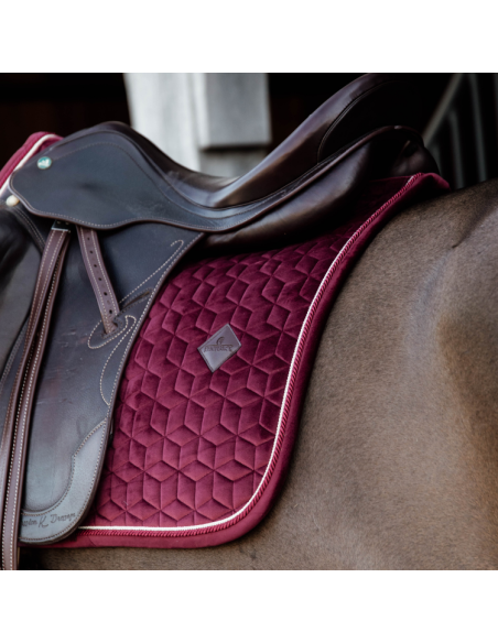 Tapis De Selle Kentucky Velvet Dressage Bordeaux