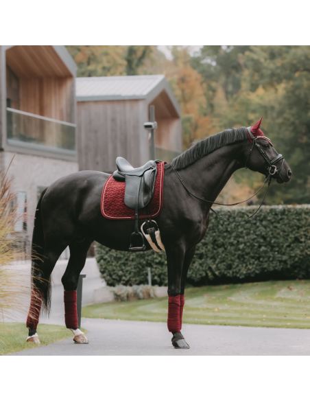 Tapis De Selle Kentucky Velvet Dressage Bordeaux