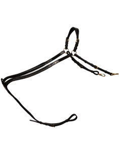 Collier De Chasse Dy'on À Pont Tressée Noir