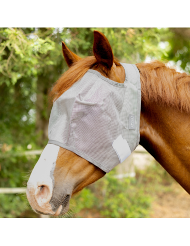 Masque Anti-Mouches Horseware Amigo Argent/gris/argent