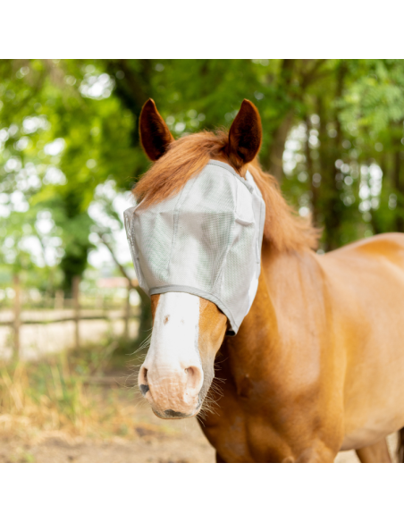 Masque Anti-Mouches Horseware Amigo Argent/gris/argent