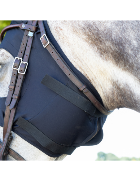 Masque Fenwick En Titane Liquide À Velcros Sans Oreilles Noir