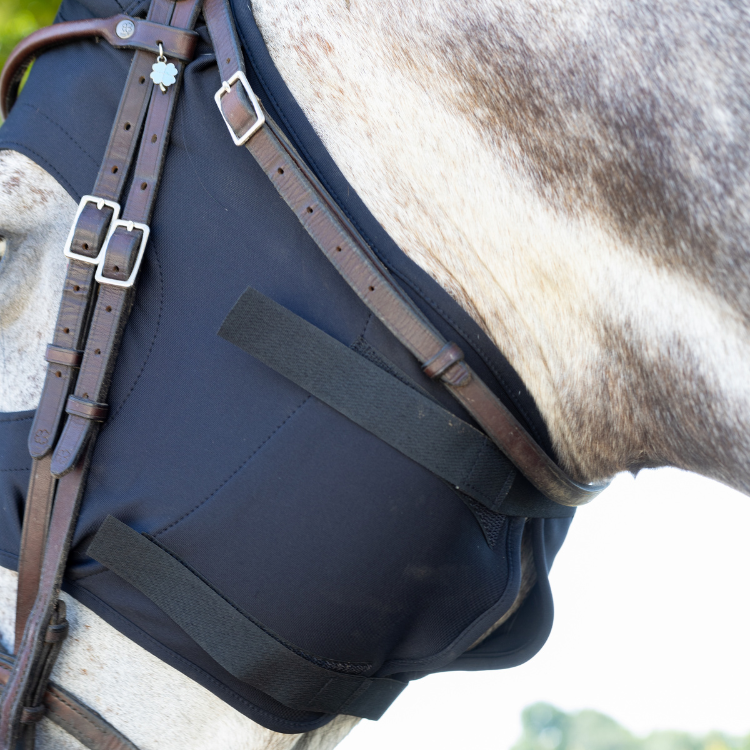 Masque Fenwick En Titane Liquide À Velcros Sans Oreilles Noir